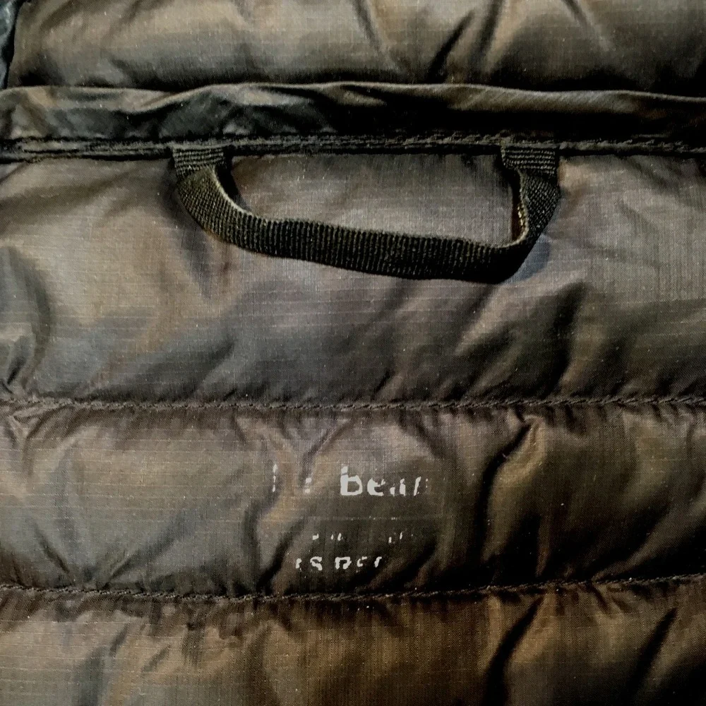 LL Bean Ultralight 850 Down Hooded Puffer Jacket Womens XS Black Outdoor Quilted - Picture 9 of 14
